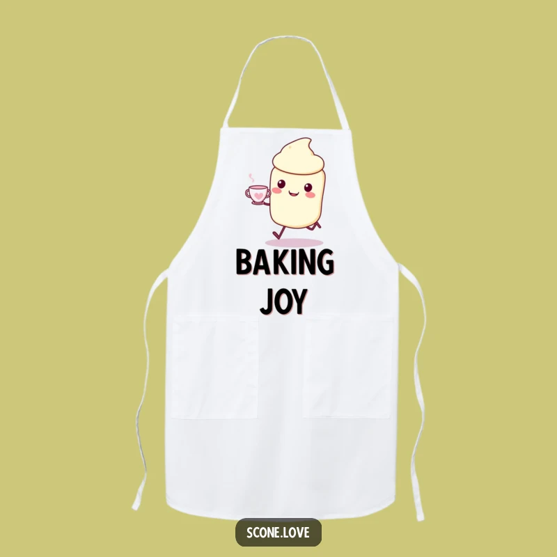 Funny Kawaii Scone Apron - Tea Party Chef Bib, Cute Gift Idea