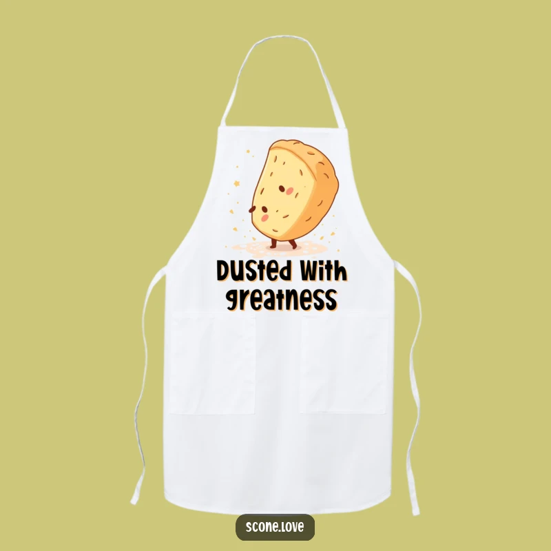 Funny Scone Cartwheel Apron - Baking Acrobat Kitchen Fun, Perfect Funny Gift