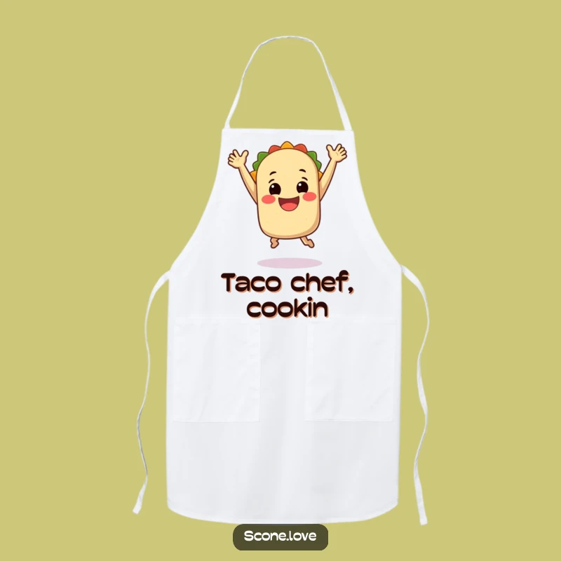 Funny Jumping Taco Apron: Cook with Fiesta, Perfect Funny Gift for Home Chefs!