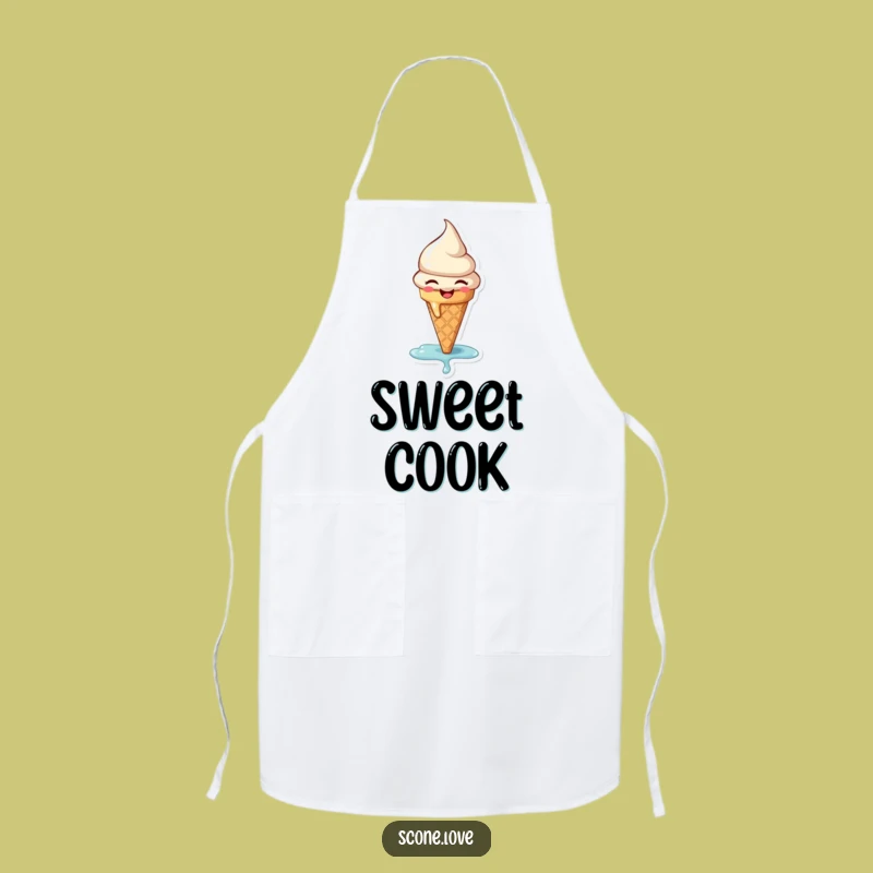 Funny Melting Ice Cream Apron - Sweeten Your Cooking Fun!