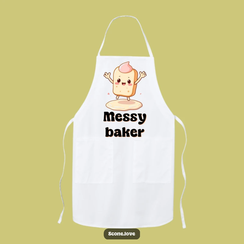 Funny Kawaii Scone Apron - Baking Leap Bib, Hilarious Chef Gift!