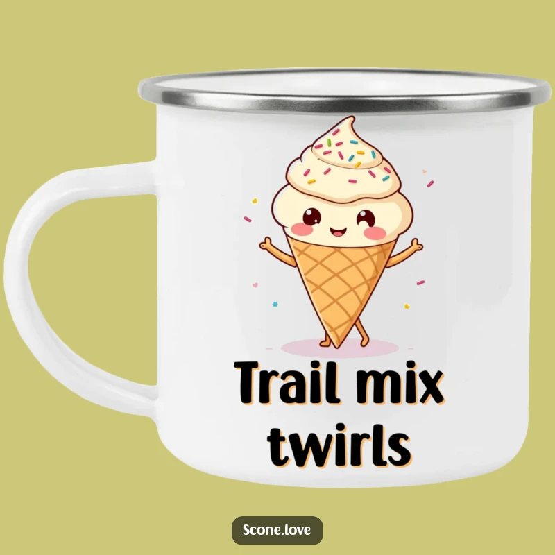 Durable Funny Kawaii Scone Dancing Camping Mug: Adventure Ready, A Great Scone Gift