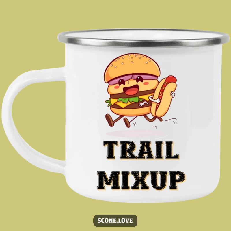 Funny Foodie Race Camping Mug - Coffee with a Hilarious Kick!