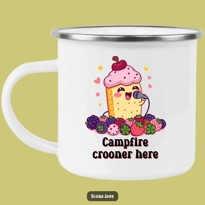 Funny Scone Campfire Mug: Hilarious Pastry Sing-Along for Outdoor Fun, Perfect Funny Gift