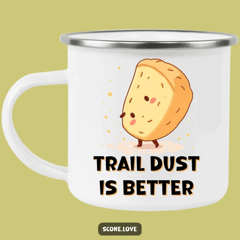 Funny Scone Cartwheel Camping Mug - Baking Acrobat Adventure Gift