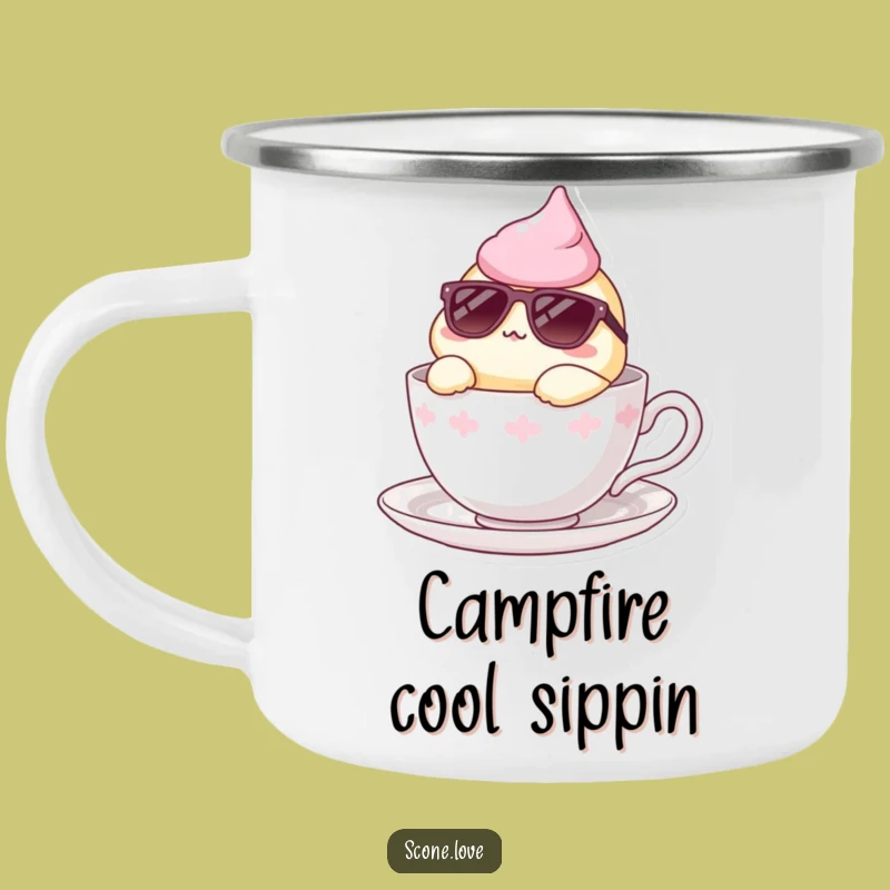 Funny Scone Cool Lounger Camping Mug - Outdoor Relaxation, Great Funny Gift