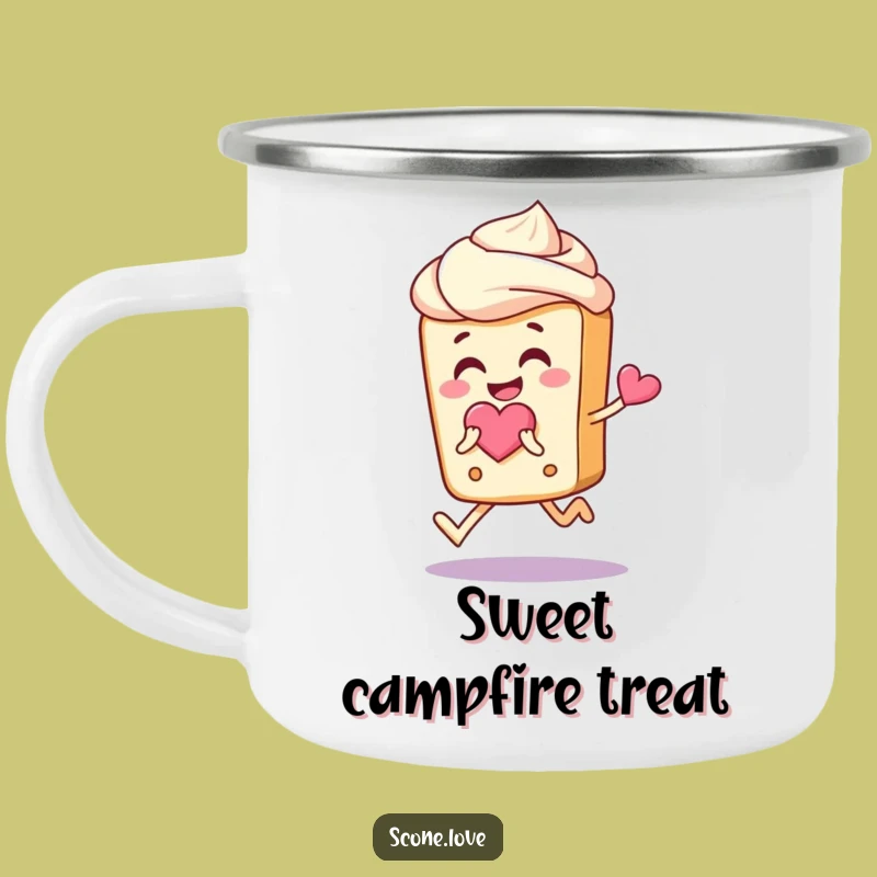 Sweet Scone Love Camping Mug: Joyful Pastry Drinkware