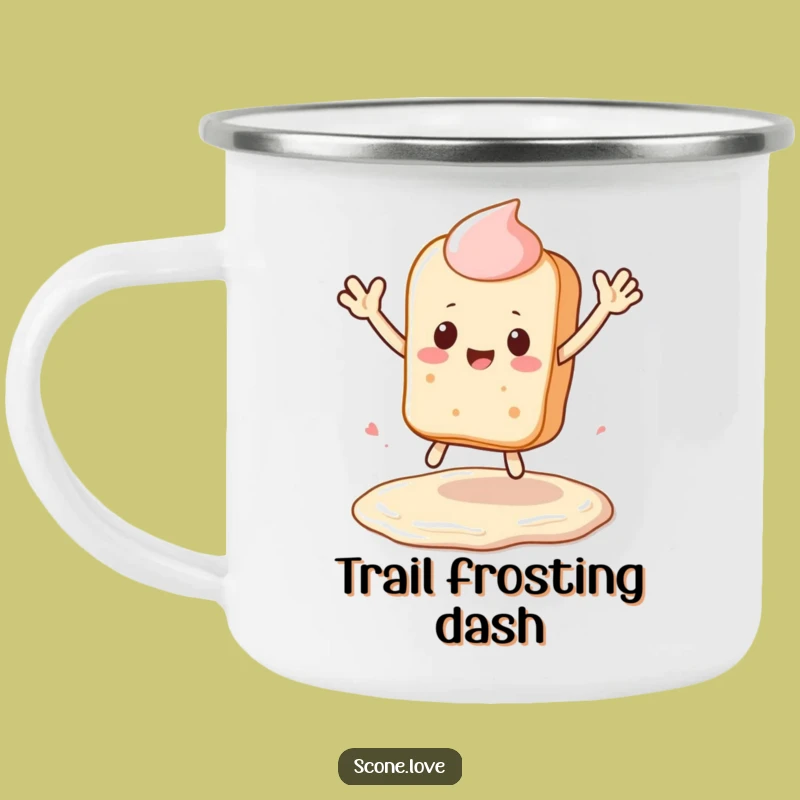 Funny Kawaii Scone Camping Mug - Baking Leap Outdoor Cup, Hilarious Gift!
