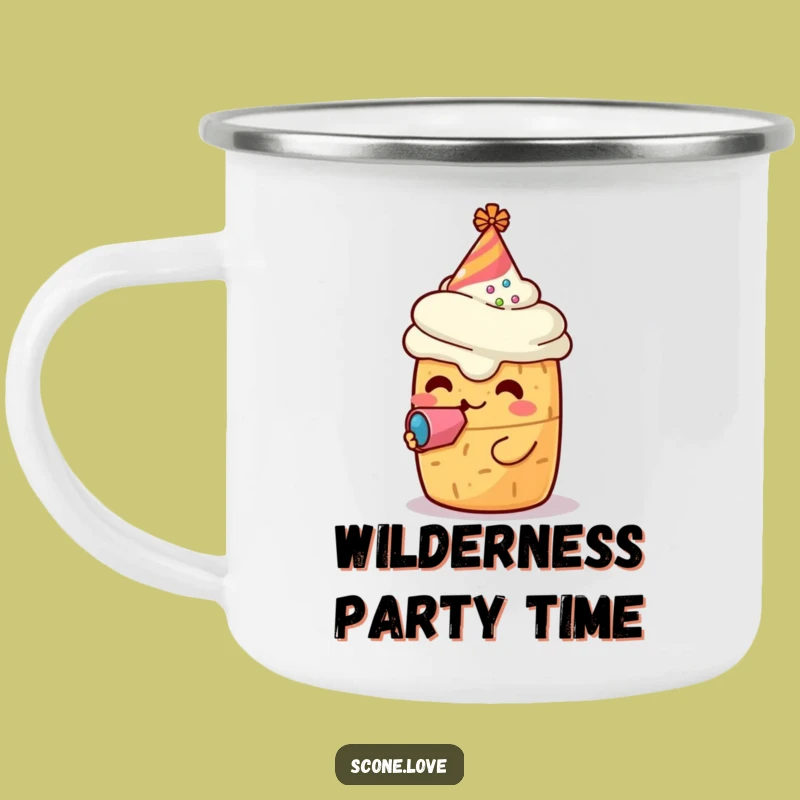 Funny Scone Party Camping Mug: Outdoor Celebration Funny Gift