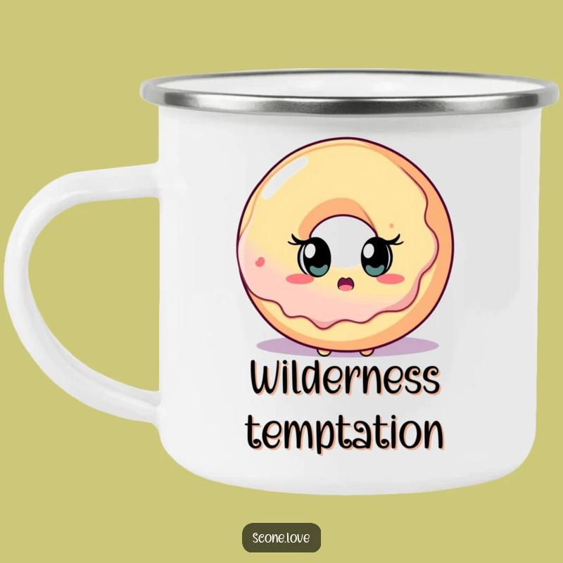 Funny Scone Donut Surprise Camping Mug: Enjoy Treats with Hilarious Companionship