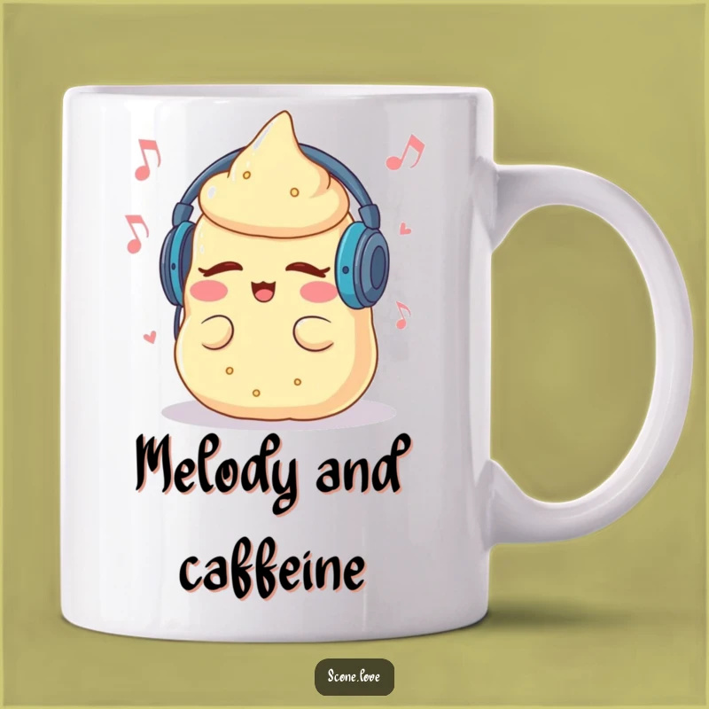 Funny Groovy Scone Mug: Jam Out to Tunes - The Perfect Funny Gift