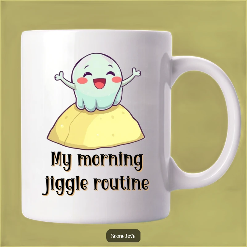 Funny Wobbly Jelly Mug - Hilarious Dessert Lover's Gift