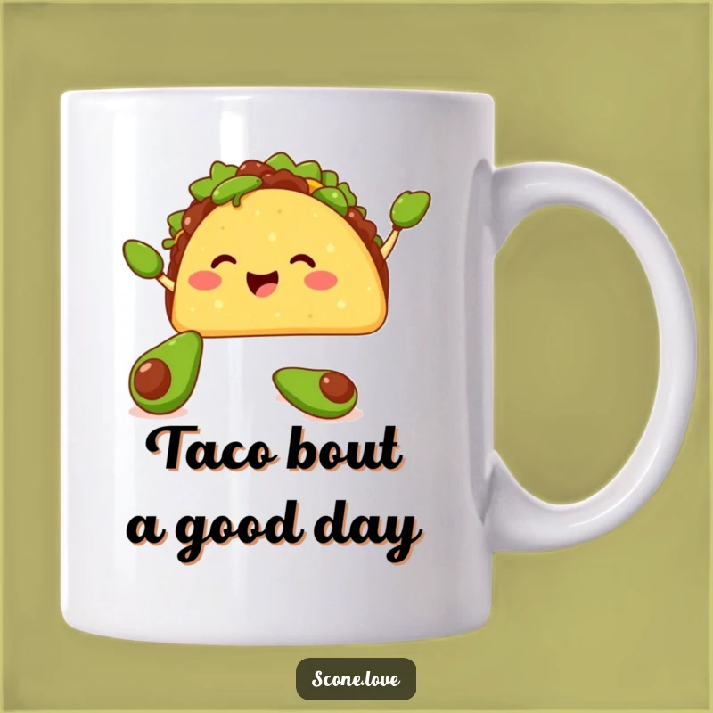 Funny Taco Avocado Juggling Mug - Hilarious Mexican Foodie Gift