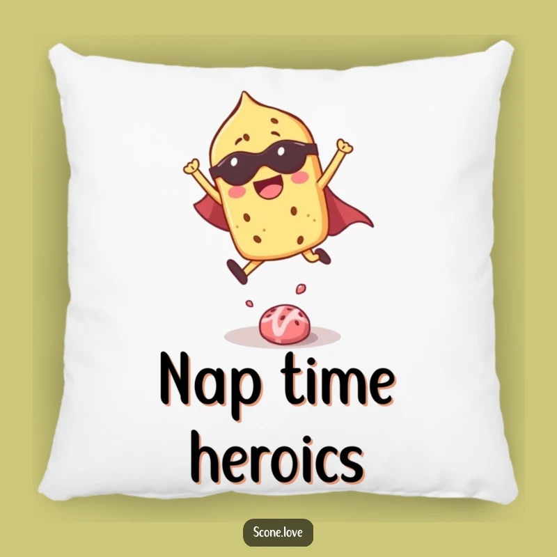 Comforting Funny Superhero Scone Pillow: Snuggle Up with This Funny Gift