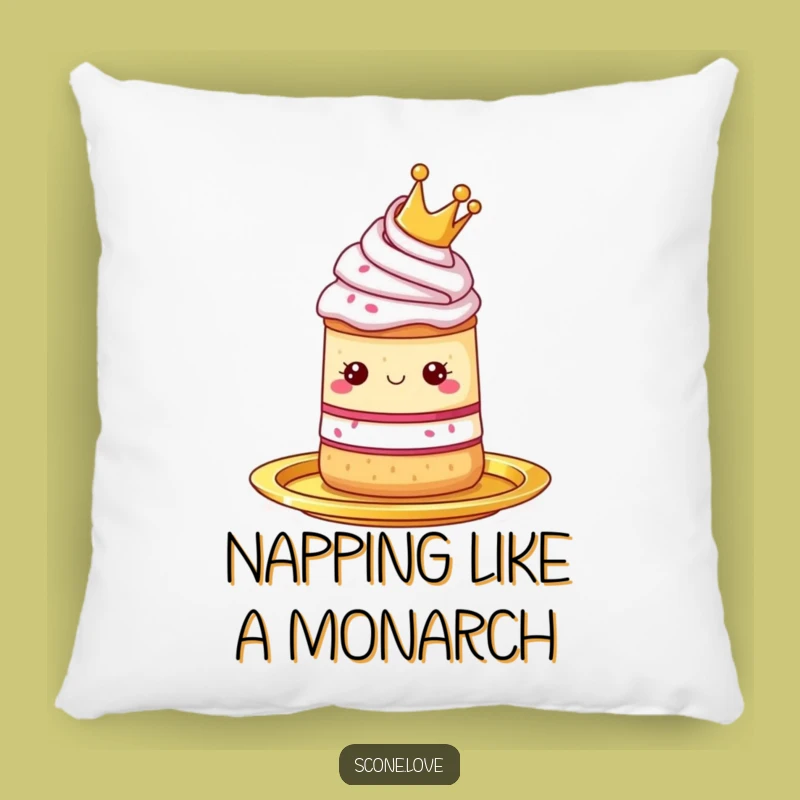 Funny Royal Scone Pillow: Cozy Regal Comfort Gift