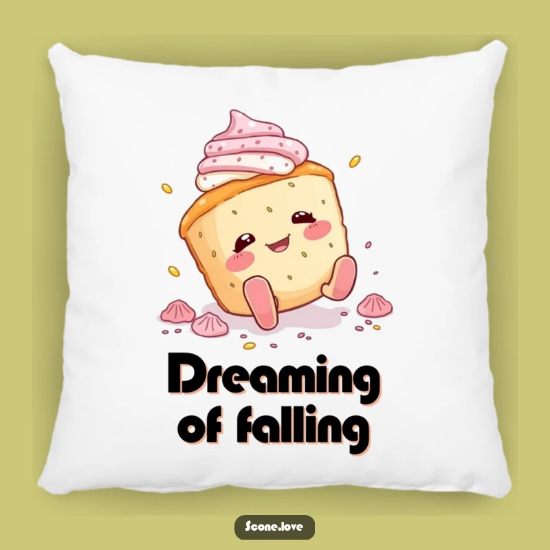 Funny Tripping Scone Pillow: Comfy Cushion for Clumsy Souls, Great Funny Gift