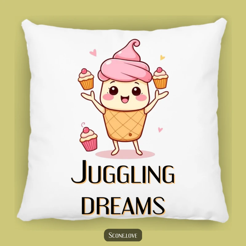 Soft Funny Kawaii Scone Juggling Pillow: Cozy and Playful, A Sweet Scone Gift