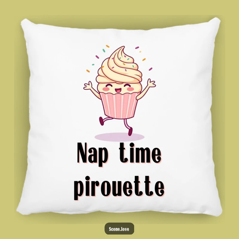 Funny Cupcake Jig Pillow: Soft Sprinkle Flying Comfort, Adorable Funny Gift!
