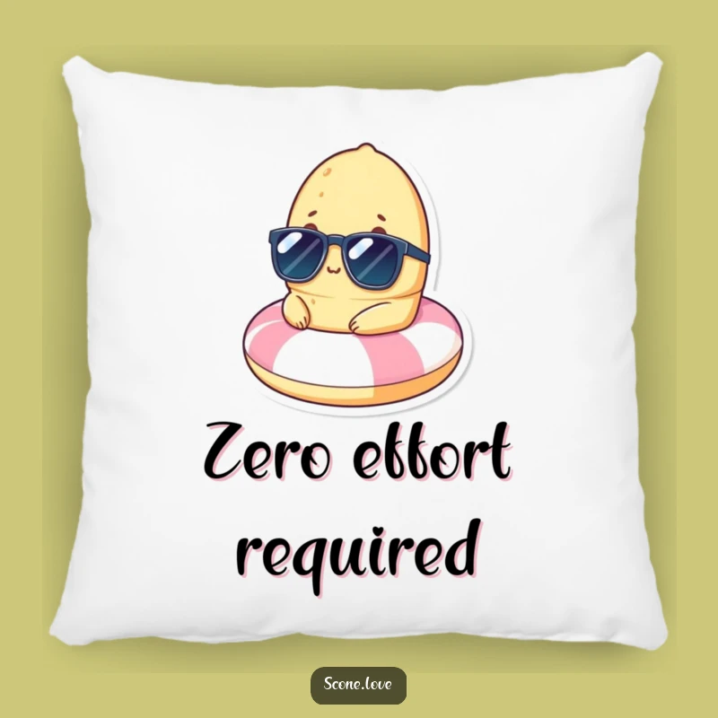 Funny Scone Beach Float Pillow: Cozy Comfort with Hilarious Vacation Style