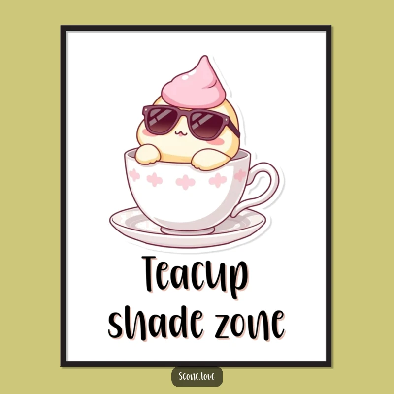 Funny Scone Cool Lounger Digital Art - Chic Decor, Instant Funny Gift