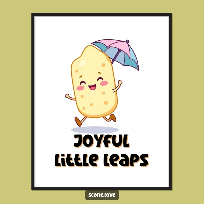 Funny Scone Skipping Art - Instant Charm Download