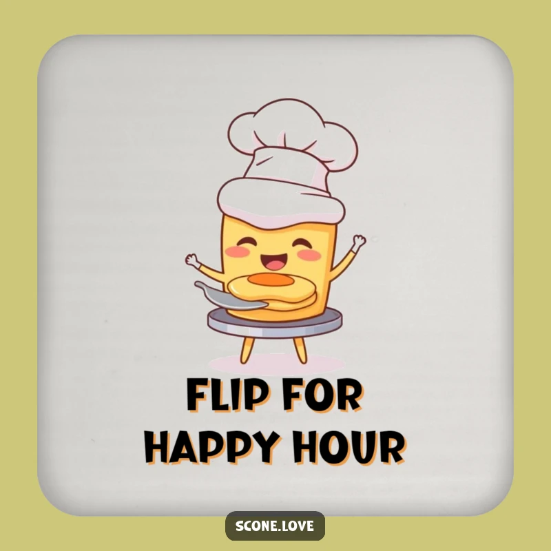 Funny Chef Scone Coaster: Pancake Protector Gift