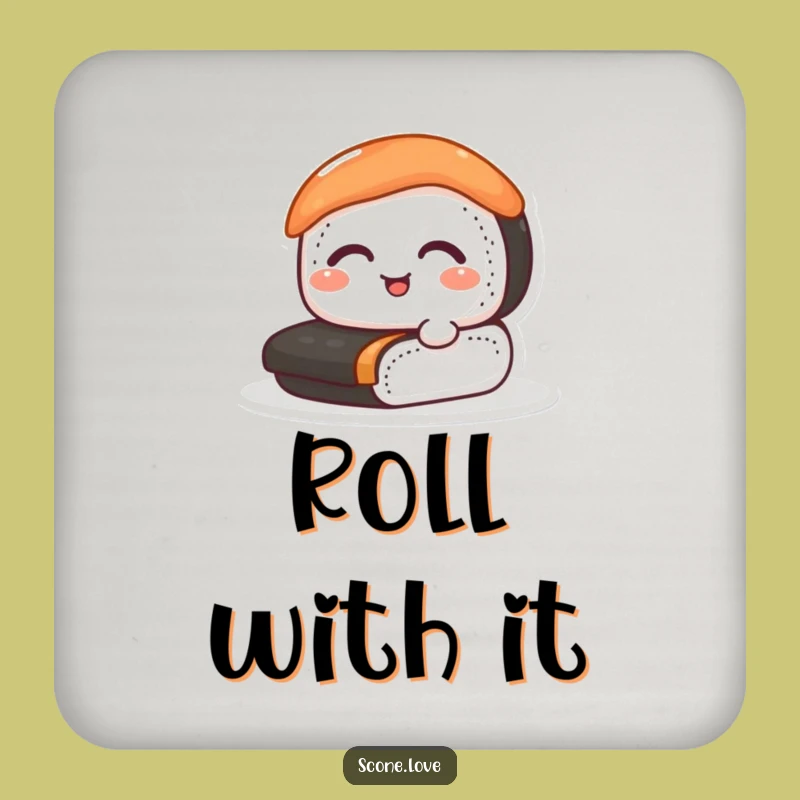 Funny Sushi Coasters: Protect Surfaces with Happy Flair