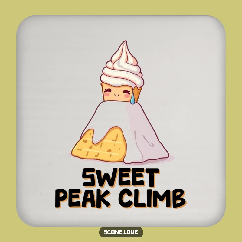 Funny Scone Cream Climb Coaster - Protect Surfaces with Effort, Perfect Funny Gift