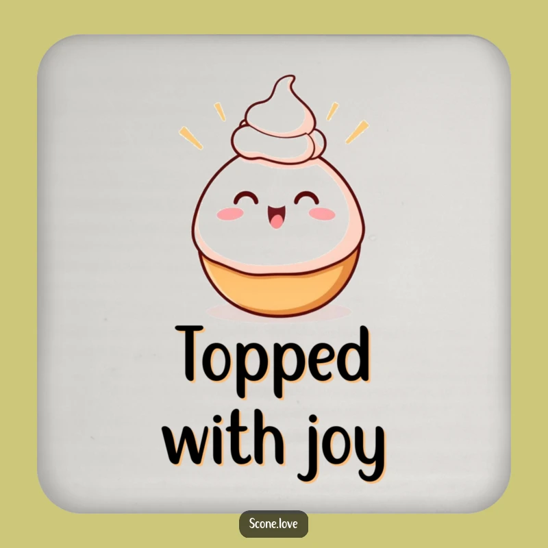 Funny Swirly Treat Coaster Protect Surfaces With Sweet Charm