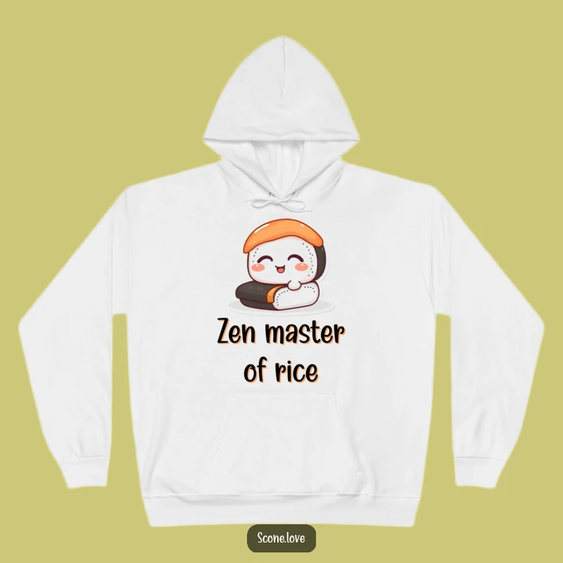 Cozy Funny Sushi Hoodie: Warm Up with Happy Rolling Design