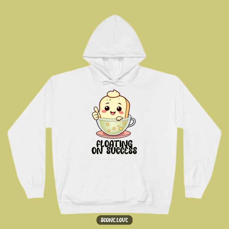 Funny Floating Scone Hoodie - Cozy Tea Time Comfort, Perfect Funny Gift