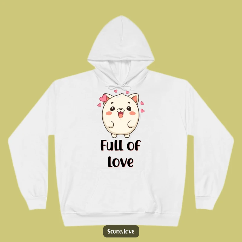 Funny Beaming Scone Hoodie: Stay Cozy and Full of Love