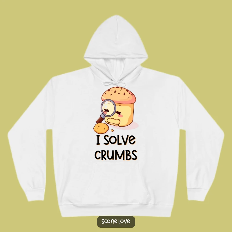 Funny Scone Detective Hoodie: Cozy Crumb Investigator Sweatshirt, Ultimate Funny Gift