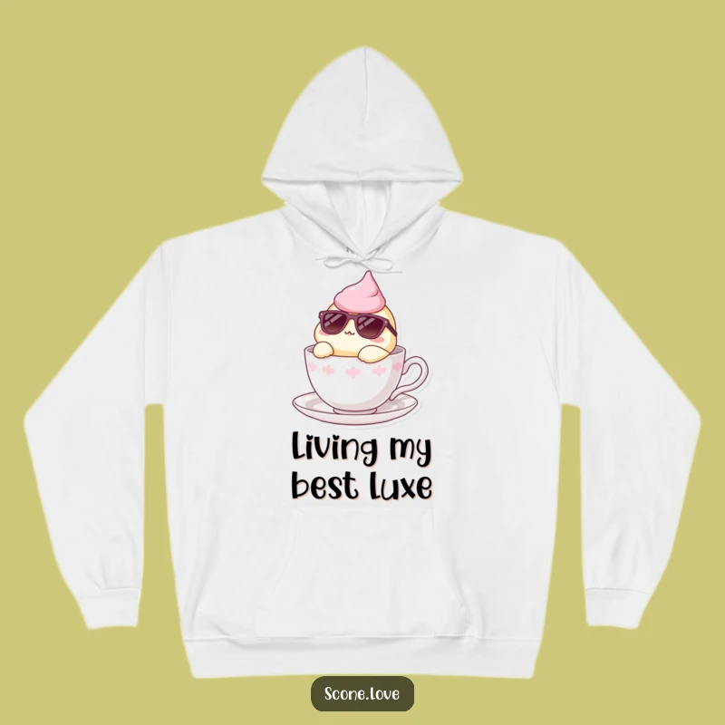 Funny Scone Cool Lounger Hoodie - Cozy Relaxed Sweatshirt, Perfect Funny Gift