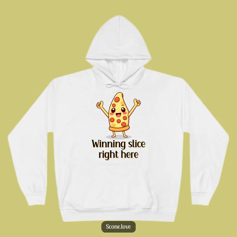 Cozy Funny Pizza Hoodie: Warm Up with a Triumphant Slice