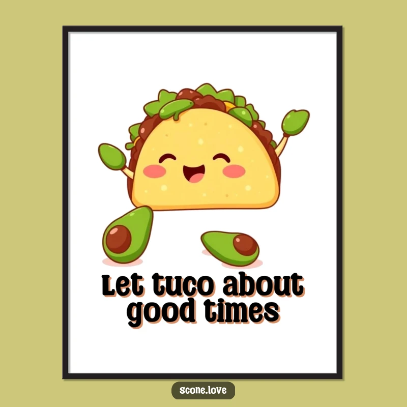 Funny Free Printable Wall Art: Taco Juggling for Quirky Downloadable Decor