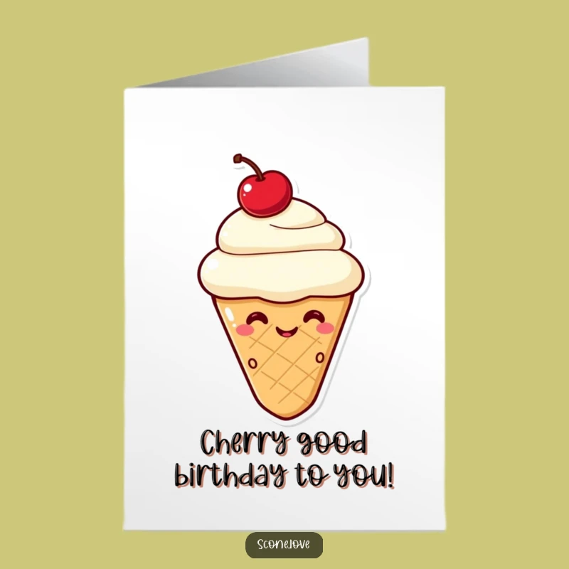 Free Printable Winking Scone Birthday Card: Funny Downloadable Gift for a Cheeky Celebration