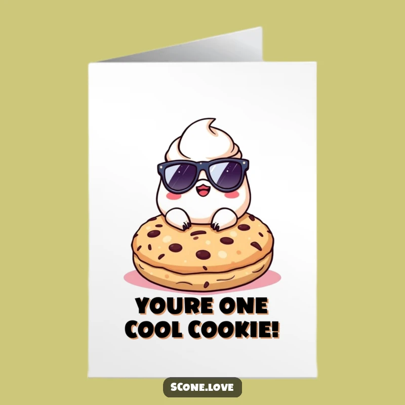 Free Printable Congrats Card: Cool Scone Sunglasses, Chill Downloadable Gift for Winning
