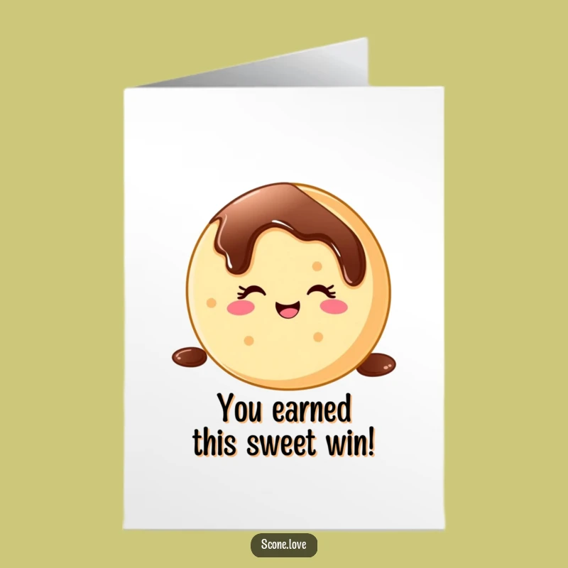 Free Printable Congrats Card: Hilarious Donut Wink Greeting for Any Celebration!