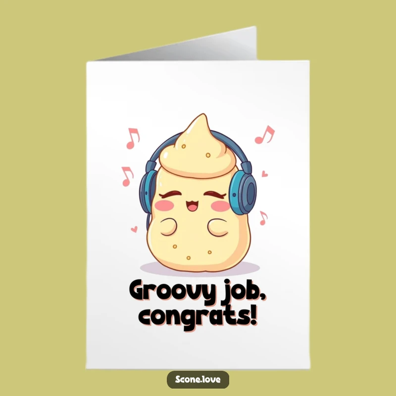 Free Printable Music Scone Congrats Card - Funky Downloadable Gift!