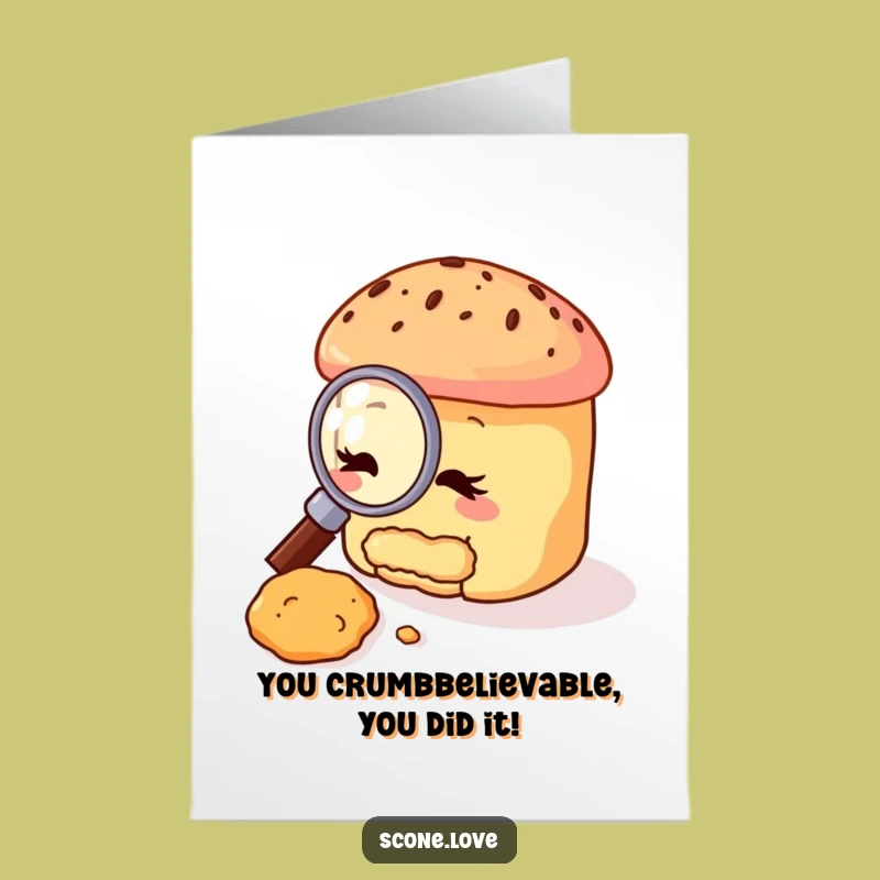 Free Printable Scone Congrats Card: Hilarious Investigator Scone Downloadable Gift