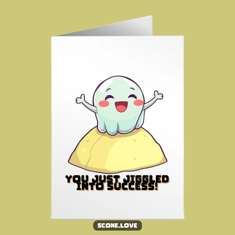 Free Printable Congrats Card: Jelly Tumbling for a Joyful Downloadable Gift