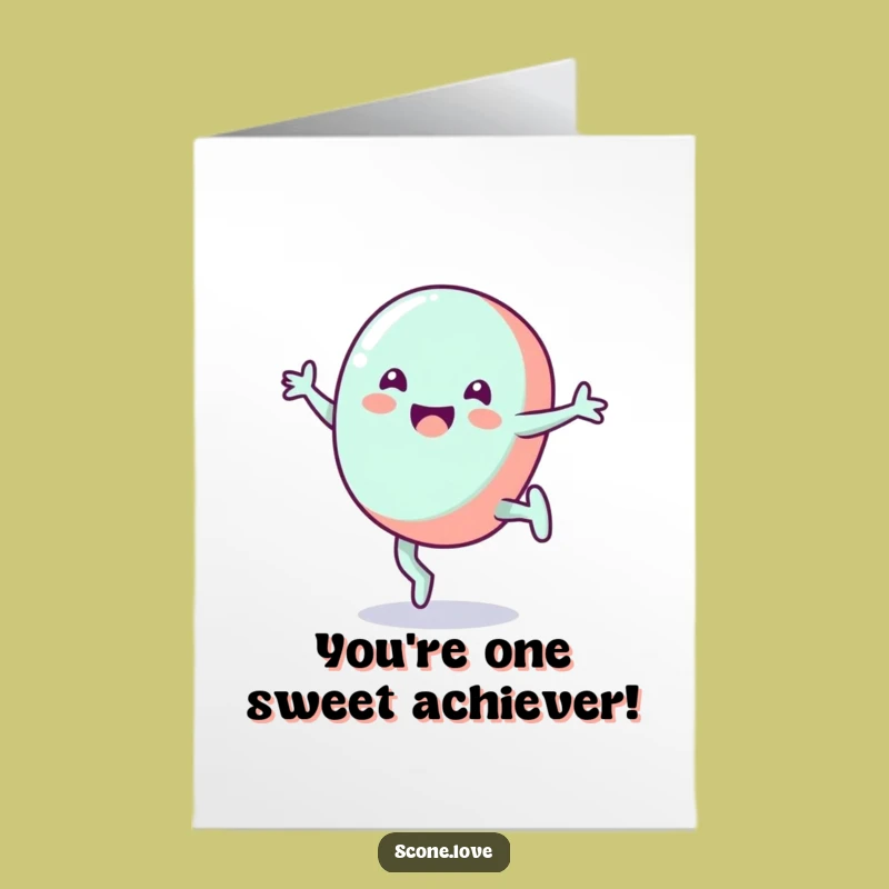 Free Printable Candy Congrats Card: Cartwheeling Celebration Downloadable Sweetness