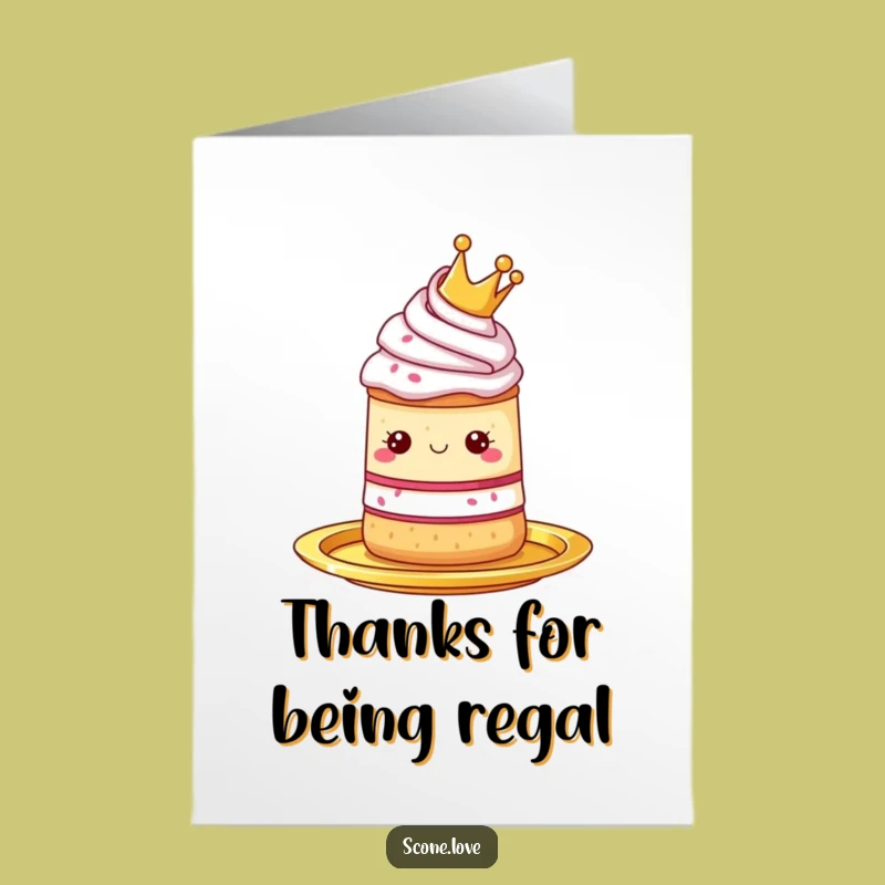 Free Printable Thank You Card: Royal Scone Offers Gracious Thanks