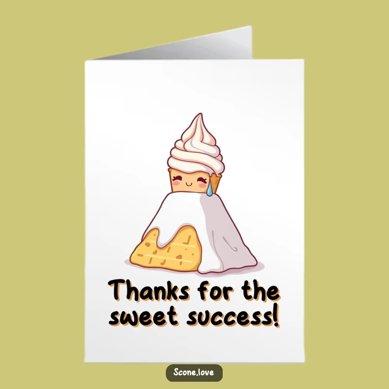 Funny Free Printable Thank You Card: Scone Cream Climb, Hilarious Appreciation Gift