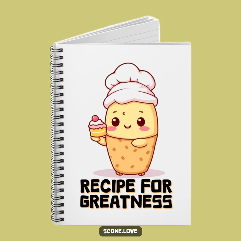 Funny Kawaii Scone Chef Notebook: Plan Your Recipes, A Great Scone Stationery Gift