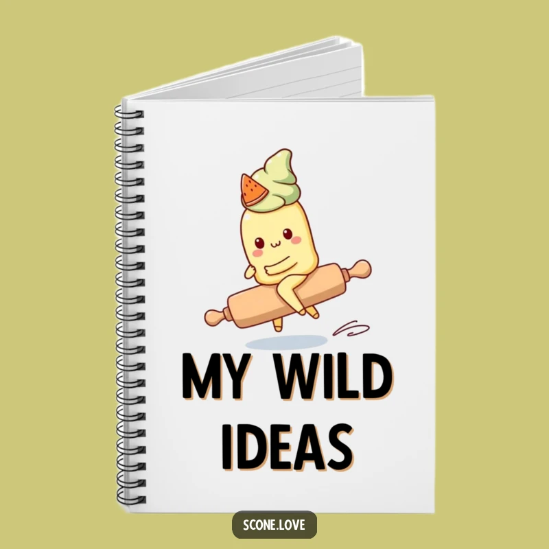 Funny Kawaii Scone Notebook: Jot Down Ideas Amidst Kitchen Chaos