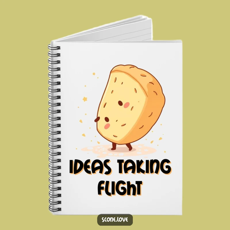 Funny Scone Cartwheel Notebook - Baking Acrobat Journal, Ideal Funny Gift