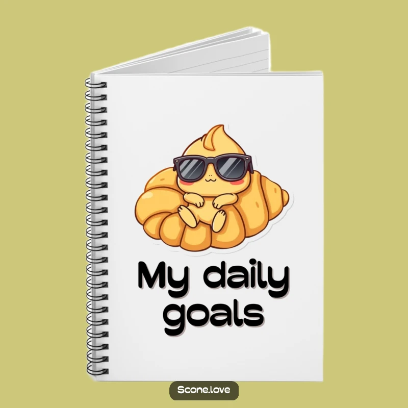 Funny Scone Lounger Notebook: Jot Down Ideas with This Hilarious Bakery Journal