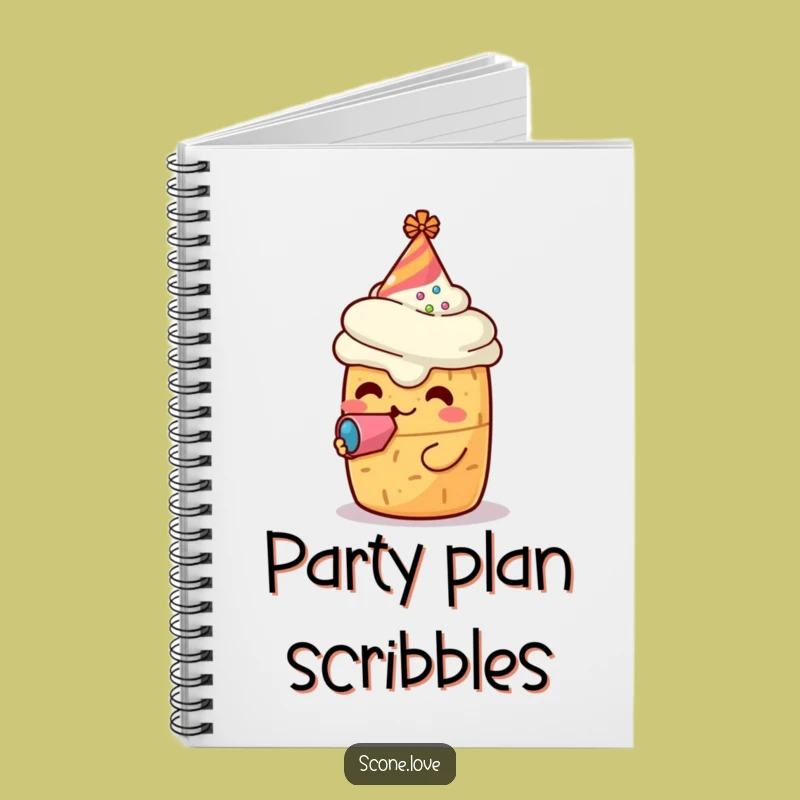 Funny Scone Party Notebook: Journal Your Festivities Funny Gift
